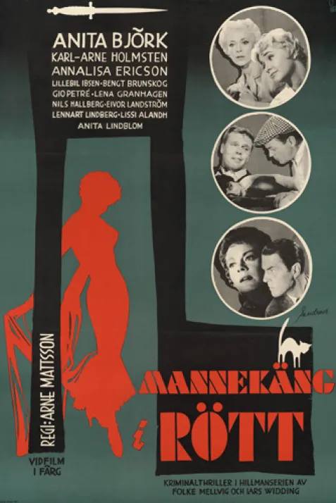 Mannekäng i rött