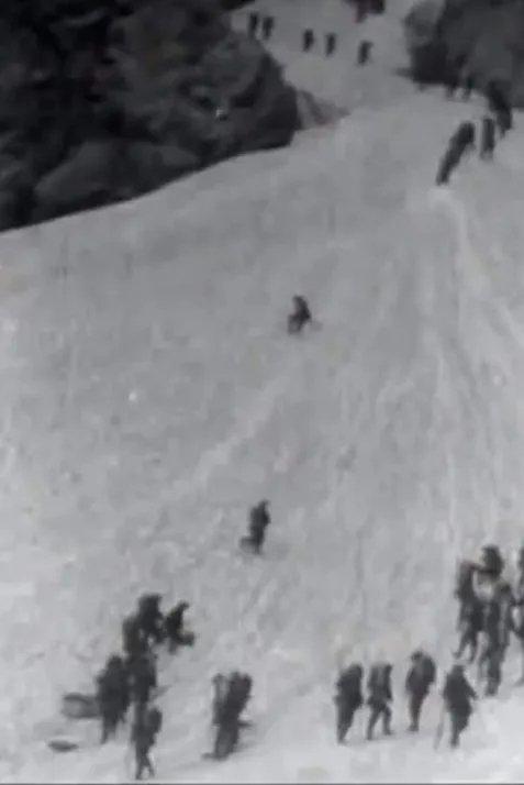 Glissade sur la neige